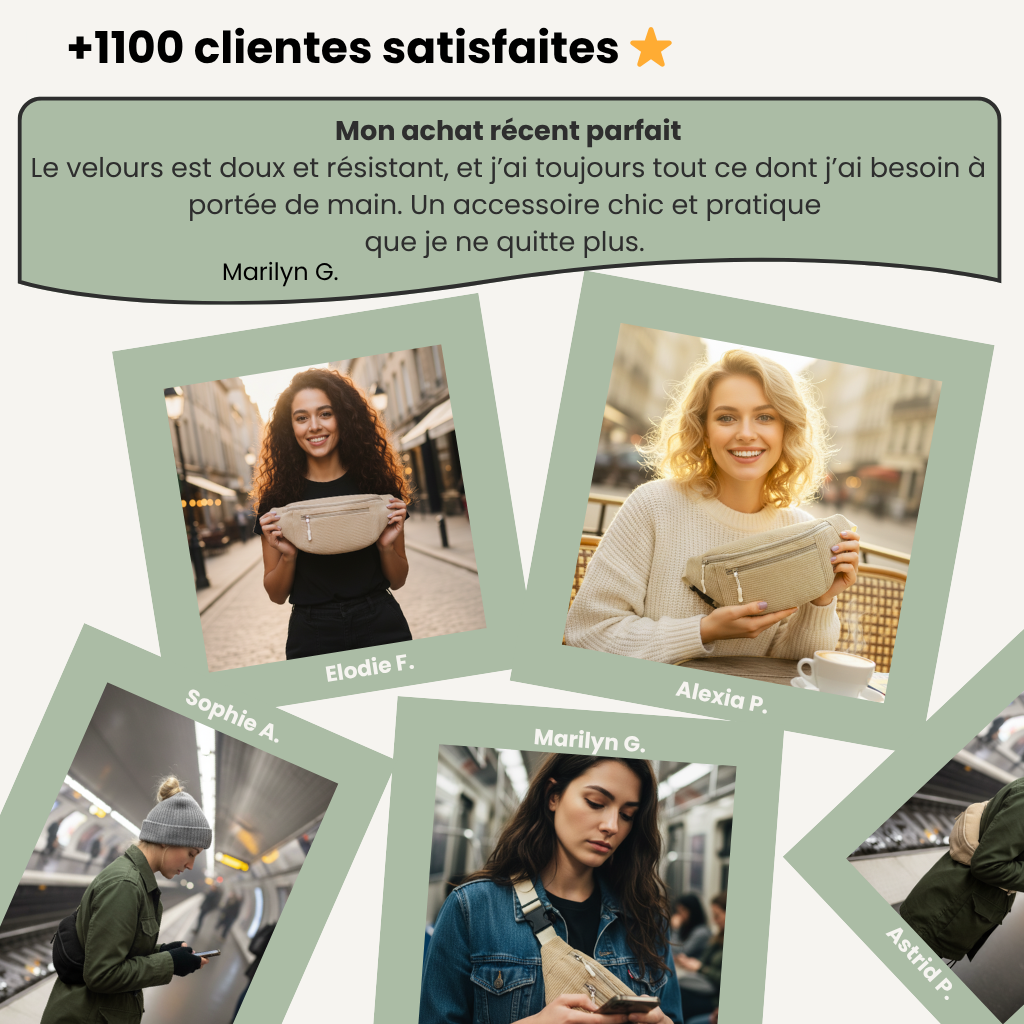 Sac bandoulière en velours côtelé