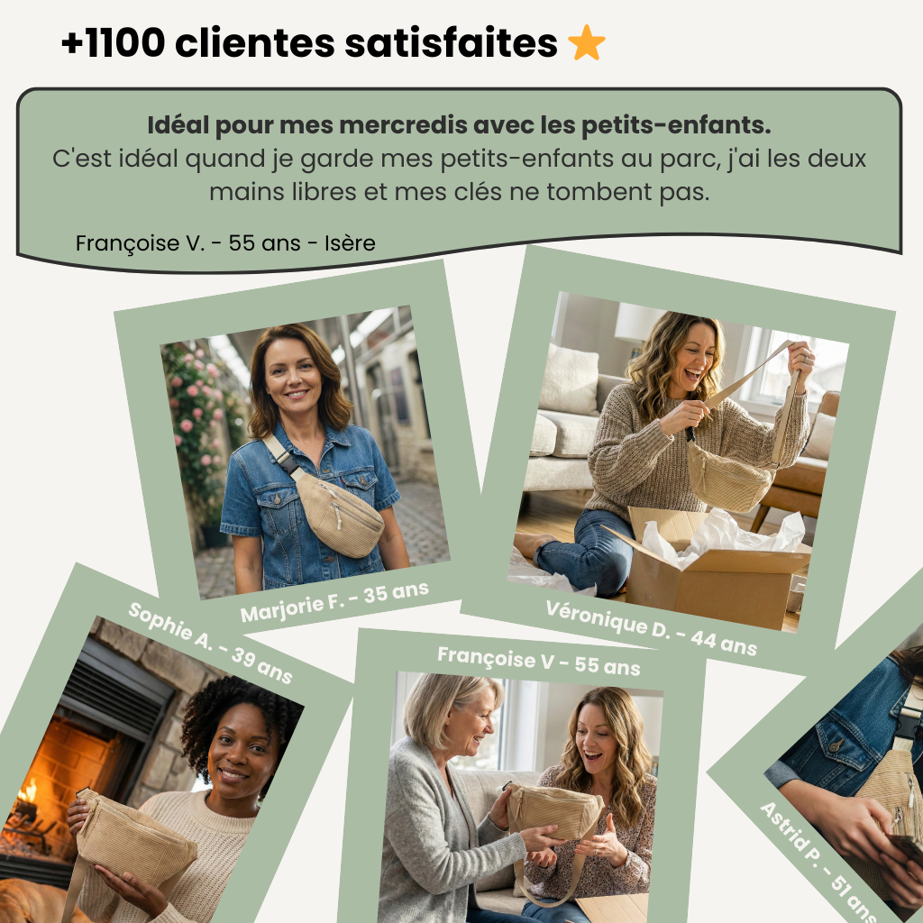 Sac bandoulière en velours côtelé